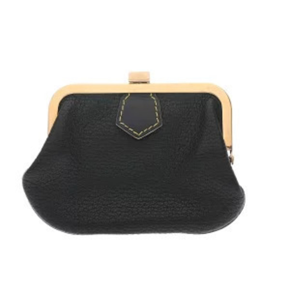 Louis Vuitton Suhali Portemonnaie Souple Noir Black Leather coin case Wallet